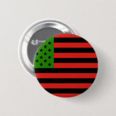 Afrikaanse Amerikaanse vlag - Rood zwart en groen Ronde Button 5,7 Cm (Voorkant /achterkant)