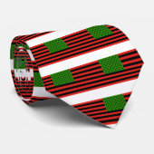 Afrikaanse Amerikaanse vlag - Rood zwart en groen Stropdas (Opgerold)