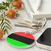 Afrikaanse Amerikaanse vlag Sleutelhanger (Voorkant Rechts)