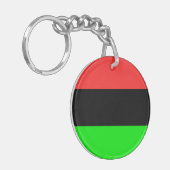 Afrikaanse Amerikaanse vlag Sleutelhanger (Voorkant Links)