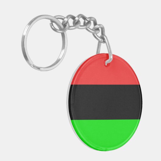 Afrikaanse Amerikaanse vlag Sleutelhanger (Voorkant Links)
