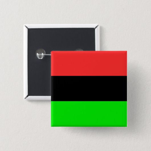 Afrikaanse Amerikaanse vlag Vierkante Button 5,1 Cm (Voorkant /achterkant)