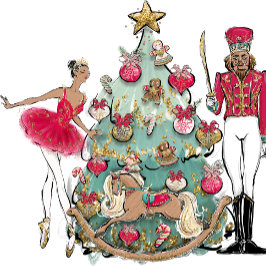 Afrikaanse Amerikaanse voedselkraker Ballet Dance Cadeaupapier