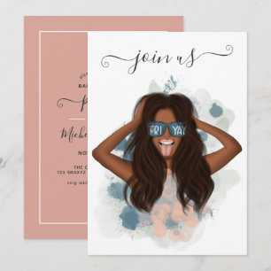 Afrikaanse Amerikaanse Vrijdag Bachelorette Kaart