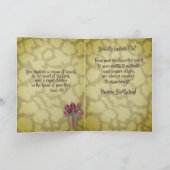 Afrikaanse Amerikaanse vrouw 60th Trendy Birthday  Bedankkaart (Binnen)