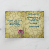 Afrikaanse Amerikaanse vrouw 70th Trendy Birthday  Bedankkaart (Binnen)