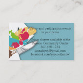 Afrikaanse Amerikaanse vrouw chef cateringmes Visitekaartje (Achterkant)