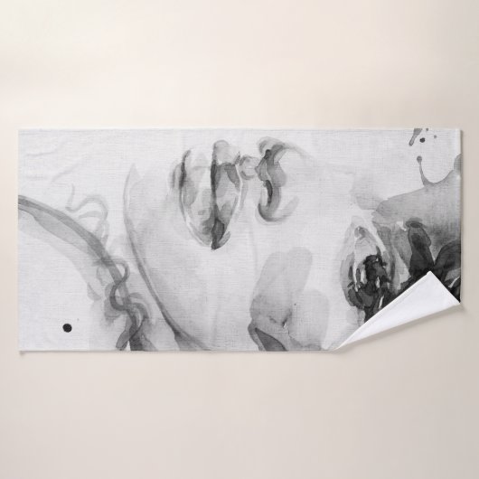 afrikaanse amerikaanse vrouw , illustratie mode sc badhanddoek (Badhanddoek)