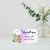 Afrikaanse Amerikaanse vrouw kruidenkok Visitekaartje (Staand voorkant)