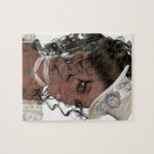 -Afrikaanse Amerikaanse vrouw Legpuzzel (Horizontaal)