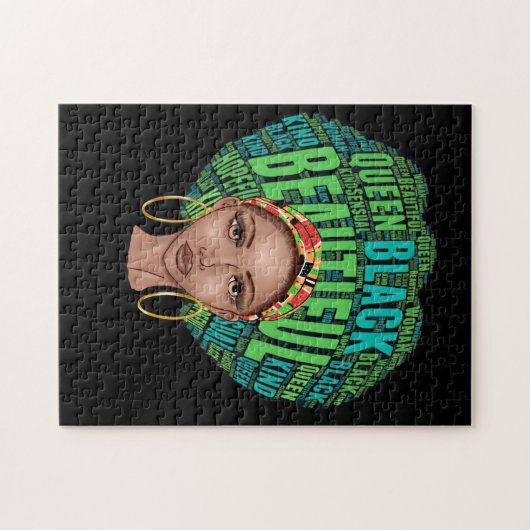 Afrikaanse Amerikaanse vrouw Legpuzzel (Horizontaal)