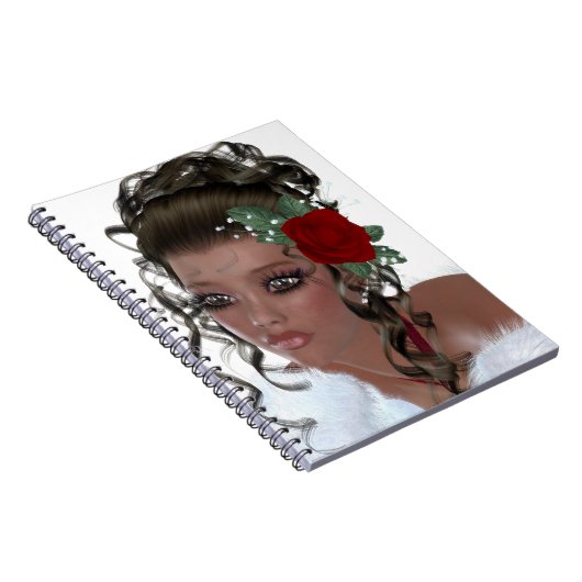 Afrikaanse Amerikaanse vrouw Notitieboek (Rechterzijde)