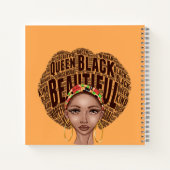 Afrikaanse Amerikaanse vrouw Notitieboek (Achterkant)