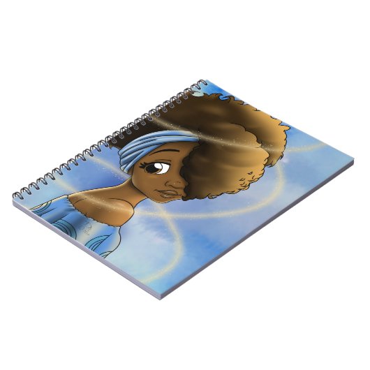 Afrikaanse Amerikaanse vrouw Notitieboek (Linkerzijde)