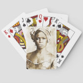 Afrikaanse Amerikaanse vrouw Pokerkaarten (Achterkant)