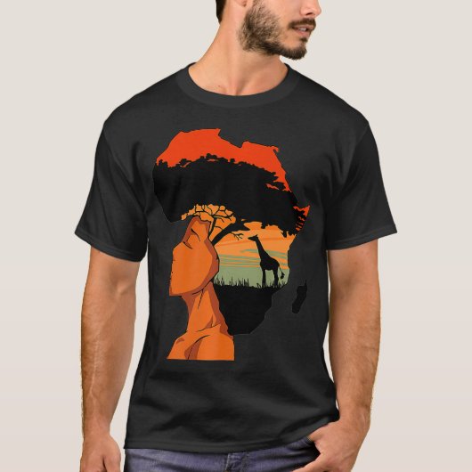 Afrikaanse Amerikaanse Vrouw Pride Melanin Afro Bl T-shirt (Voorkant)