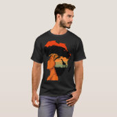 Afrikaanse Amerikaanse Vrouw Pride Melanin Afro Bl T-shirt (Voorkant volledig)