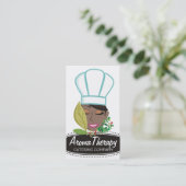 -Afrikaanse Amerikaanse vrouwelijke kokoskruiden Visitekaartje (Staand voorkant)