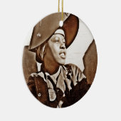 Afrikaanse Amerikaanse vrouwelijke patriotten Keramisch Ornament (Rechts)