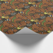 Afrikaanse Amerikaanse vrouwelijke vrienden Cadeaupapier (Hoek)