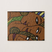 Afrikaanse Amerikaanse vrouwelijke vrienden Legpuzzel (Horizontaal)