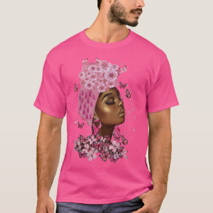 Afrikaanse Amerikaanse vrouwen borstkanker cadeaut T-shirt