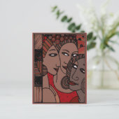 Afrikaanse Amerikaanse vrouwen Briefkaart (Staand voorkant)