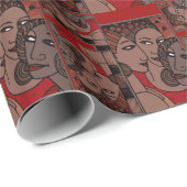Afrikaanse Amerikaanse vrouwen Cadeaupapier (Rol Hoek)
