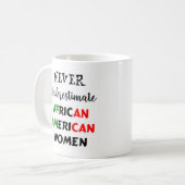 afrikaanse amerikaanse vrouwen koffiemok (Voorkant links)