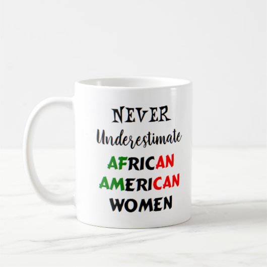 afrikaanse amerikaanse vrouwen koffiemok (Links)