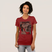 Afrikaanse Amerikaanse vrouwen T-shirt (Voorkant volledig)