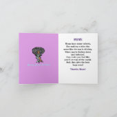 Afrikaanse Amerikaanse Woman Art Birthday Kaart (Binnen)