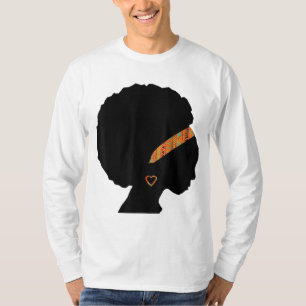 Afrikaanse Amerikaanse Woman Kente Cloth Headband T-shirt