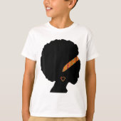 Afrikaanse Amerikaanse Woman Kente Cloth Headband  T-shirt (Voorkant)