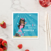 Afrikaanse Amerikaanse zeemeerdag Servetten (Insitu)