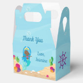 Afrikaanse Amerikaanse Zeemeerminnelijke meisjes B Bedankdoosjes (Geopend)