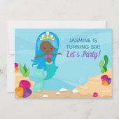 Afrikaanse Amerikaanse Zeemeerminnelijke meisjes B Kaart (Voorkant)