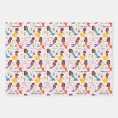 Afrikaanse Amerikaanse zeemeerminnen Golfvis aanpa Inpakpapier Vel (Voorkant 2)