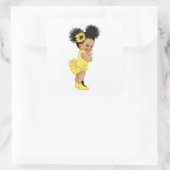 Afrikaanse Amerikaanse zonnebloem Sticker (Tas)