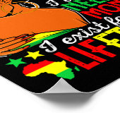 Afrikaanse Amerikaanse zwarte geschiedenis maand j Poster (Hoek)