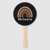 Afrikaanse Amerikaanse zwarte geschiedenis maand M Handwaaier (Achterkant)