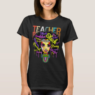 Afrikaanse Amerikaanse zwarte-geschiedenisleraar S T-shirt
