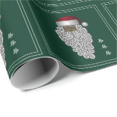 Afrikaanse Amerikaanse zwarte kerstkerstgroen Cadeaupapier (Rol Hoek)