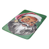 Afrikaanse Amerikaanse zwarte kerstman Badmat (Gekanteld)