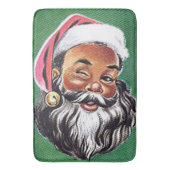 Afrikaanse Amerikaanse zwarte kerstman Badmat (Voorkant Verticaal)