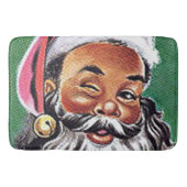Afrikaanse Amerikaanse zwarte kerstman Badmat (Voorkant)