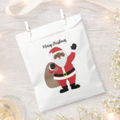 Afrikaanse Amerikaanse zwarte kerstman Bedankzakje (Geknipt)