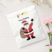 Afrikaanse Amerikaanse zwarte kerstman Bedankzakje (Gezegeld)