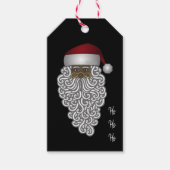 Afrikaanse Amerikaanse zwarte kerstman Cadeaulabel (Voorkant)