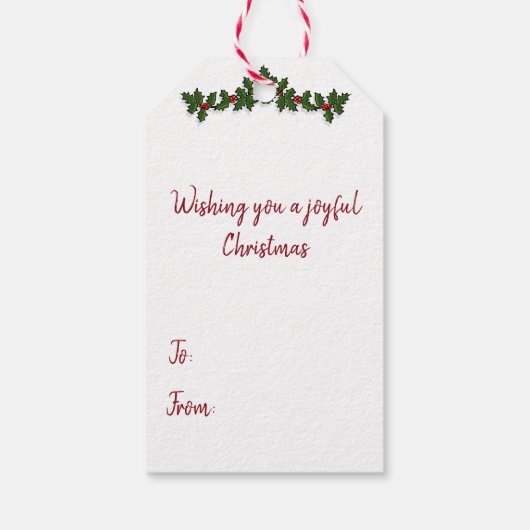 Afrikaanse Amerikaanse zwarte kerstman Cadeaulabel (Achterkant)